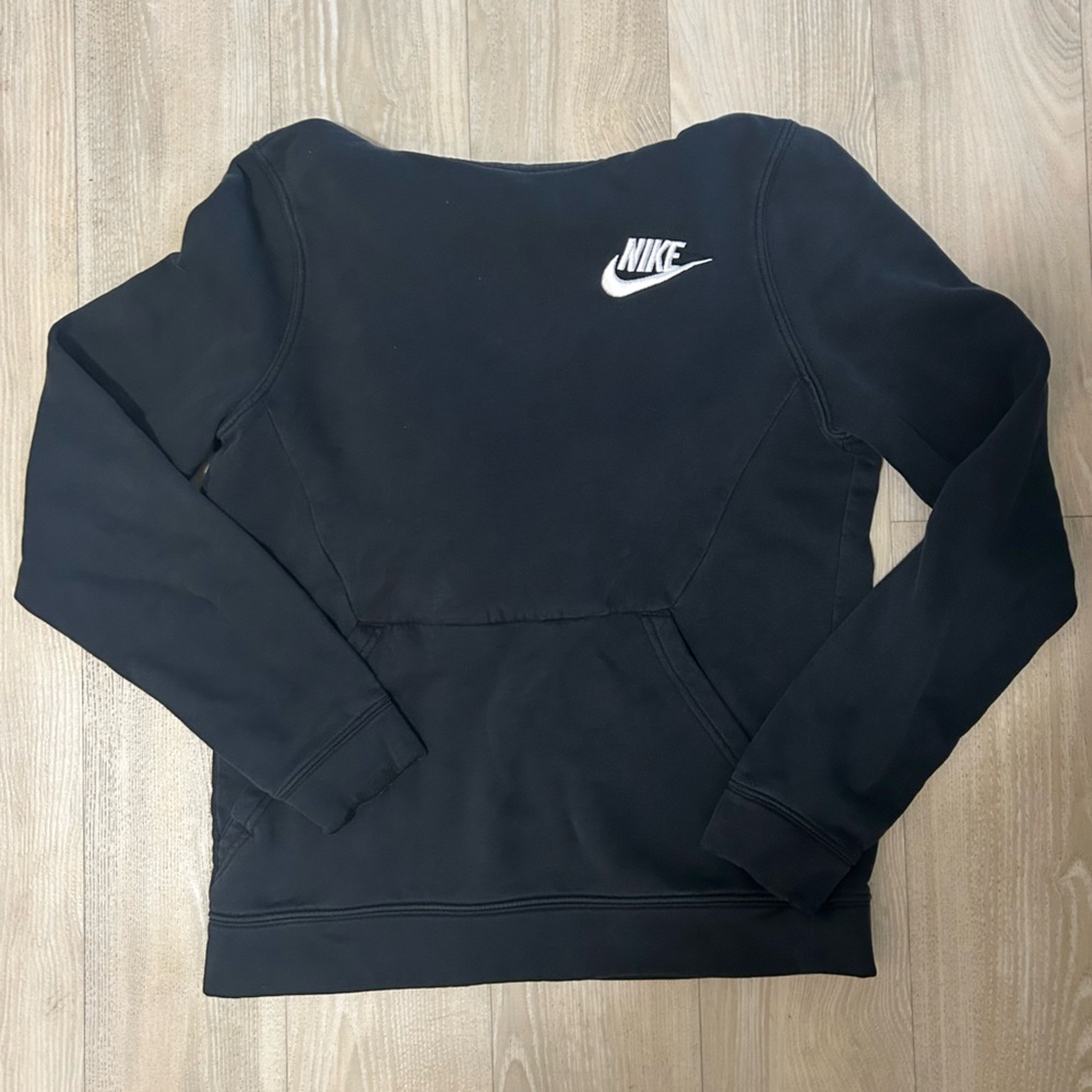 Nike sweatshirt hoodie black and white boys girls size medium